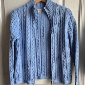 L.L. Bean Zip Up Sweater M